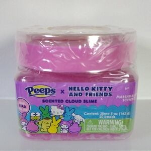 Peeps X Hello Kitty and Friends Cloud Slime Marshmallow Scented with Beads